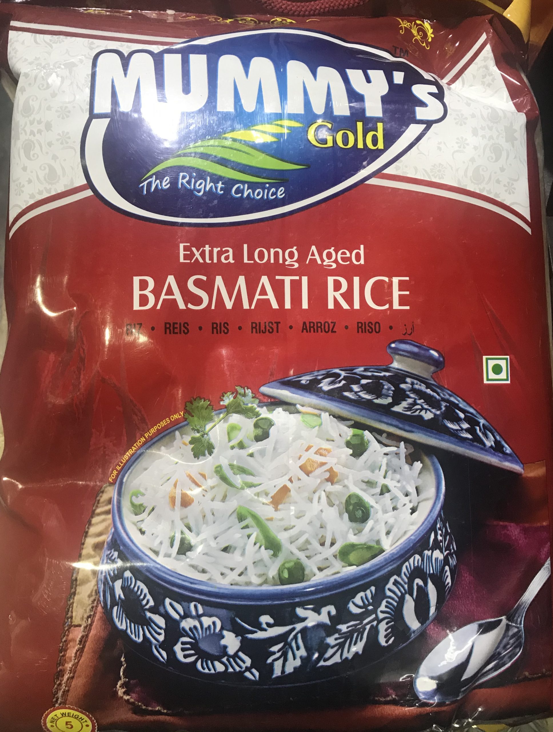 Mummys Basmati Rice 5kg Amman Household Supplies Pte Ltd