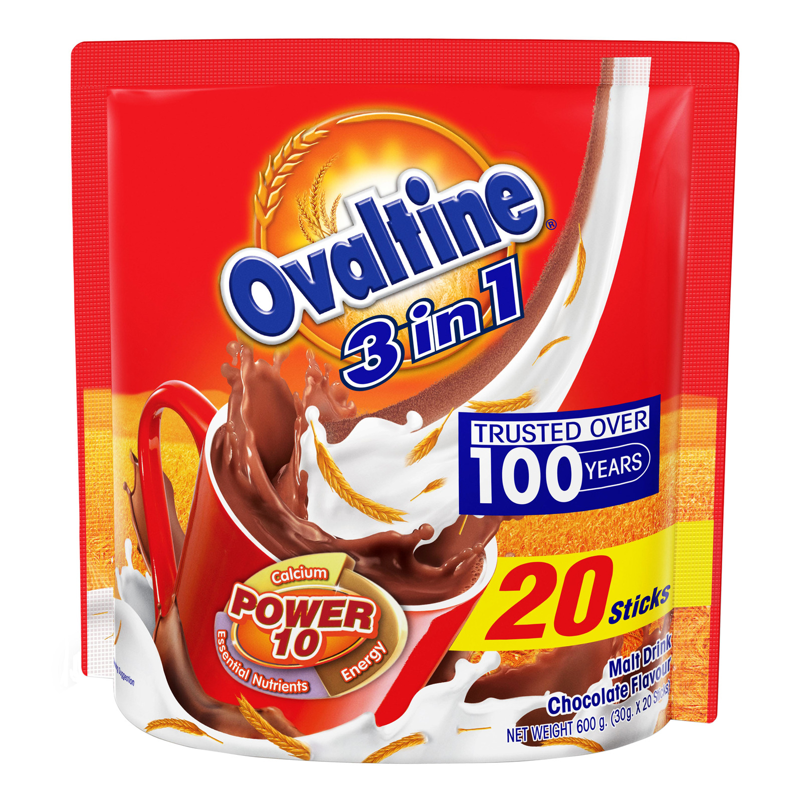 Ovaltine 3 In 1 Chocolate- – Amman Household Supplies Pte Ltd